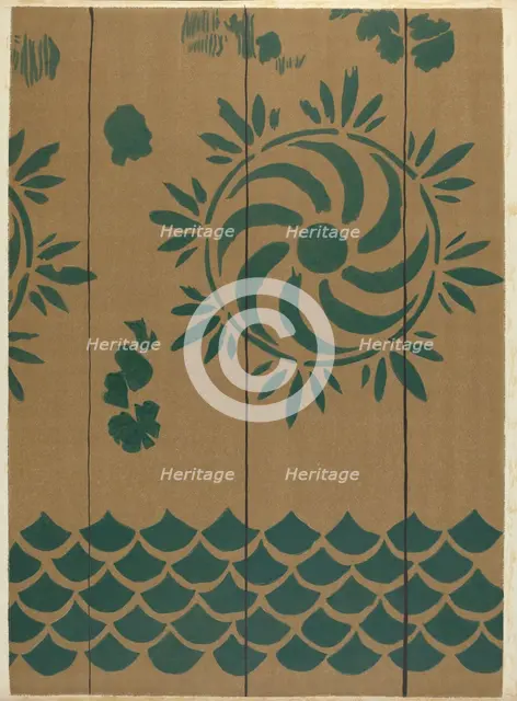 Stencilled Floor, c. 1940. Creator: Michael Lauretano.