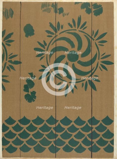 Stencilled Floor, c. 1940. Creator: Michael Lauretano.