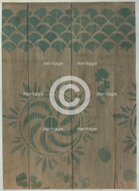 Stencilled Floor, c. 1940. Creator: Michael Lauretano.