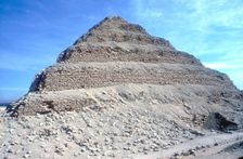 Step Pyramid of King Djoser (Zozer), Saqqara, Egypt, 3rd Dynasty, c2600 BC. Artist: Imhotep