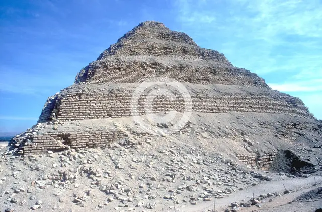 Step Pyramid of King Djoser (Zozer), Saqqara, Egypt, 3rd Dynasty, c2600 BC. Artist: Imhotep