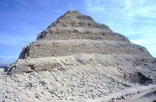 Step Pyramid of King Djoser (Zozer), Saqqara, Egypt, 3rd Dynasty, c2600 BC. Artist: Imhotep