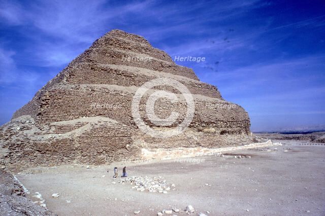 Step Pyramid of King Djoser (Zozer), Saqqara, Egypt, 3rd Dynasty, c2600 BC. Artist: Imhotep