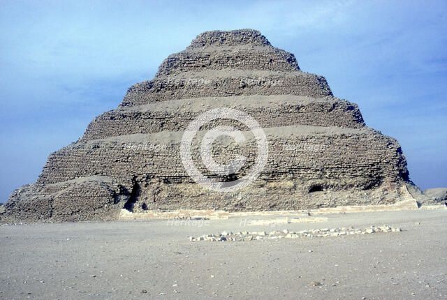 Step Pyramid of King Djoser (Zozer), Saqqara, Egypt, 3rd Dynasty, c2600 BC. Artist: Imhotep