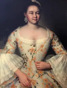Stepanida Stepanovna Yakovleva c1757-c1761. Artist: Ivan Vishnyakov