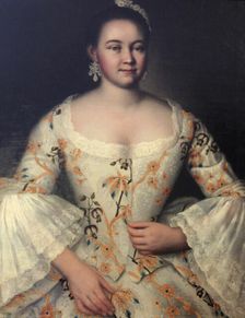 Stepanida Stepanovna Yakovleva c1757-c1761. Artist: Ivan Vishnyakov