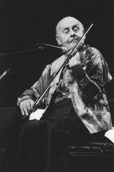 Stephane Grappelli, Barbican, London, 1994. Creator: Brian Foskett