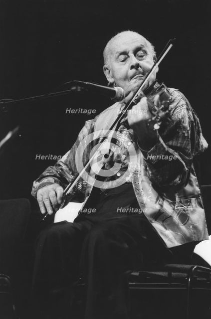Stephane Grappelli, Barbican, London, 1994. Creator: Brian Foskett.
