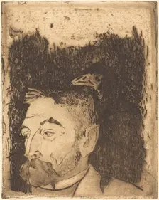 Stéphane Mallarmé, 1891. Creator: Paul Gauguin