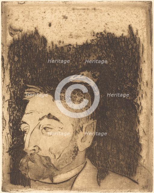 Stéphane Mallarmé, 1891. Creator: Paul Gauguin.