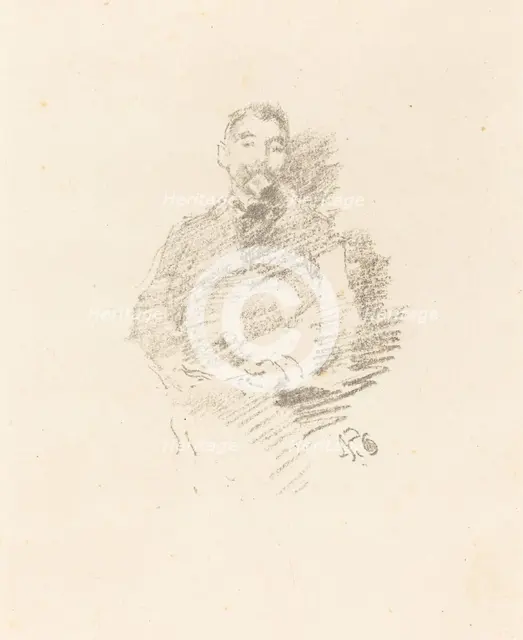Stéphane Mallarmé, 1892. Creator: James Abbott McNeill Whistler.