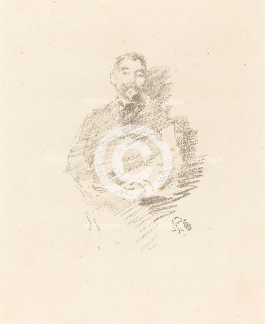 Stéphane Mallarmé, 1892. Creator: James Abbott McNeill Whistler.
