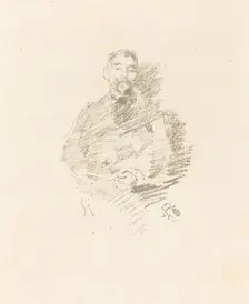 Stéphane Mallarmé, 1892. Creator: James Abbott McNeill Whistler