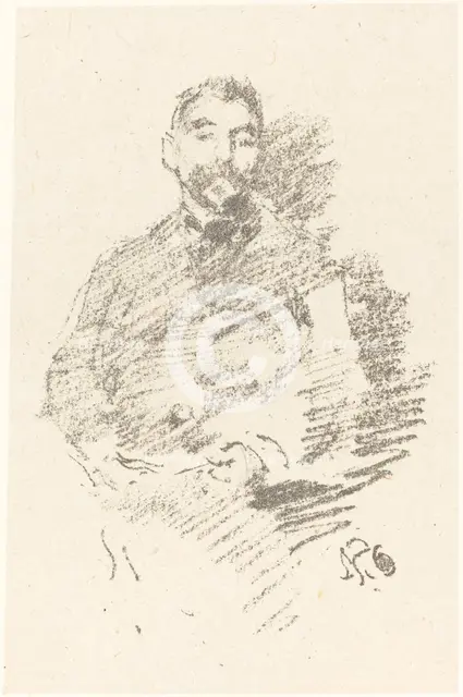 Stéphane Mallarmé, 1892. Creator: James Abbott McNeill Whistler.