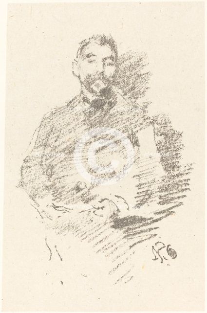 Stéphane Mallarmé, 1892. Creator: James Abbott McNeill Whistler.