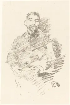 Stéphane Mallarmé, 1892. Creator: James Abbott McNeill Whistler
