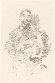 Stéphane Mallarmé, 1892. Creator: James Abbott McNeill Whistler