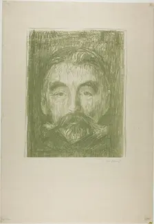 Stéphane Mallarmé, 1897. Creator: Edvard Munch