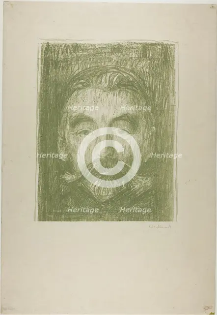 Stéphane Mallarmé, 1897. Creator: Edvard Munch.