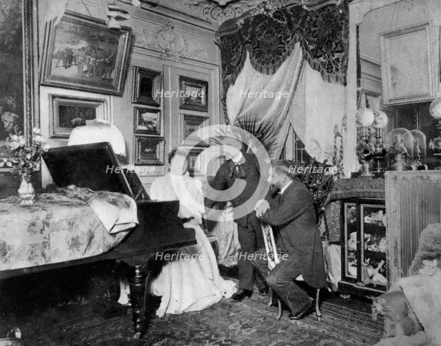 Stephane Mallarme, French poet and critic, c1890s. Artist: Unknown