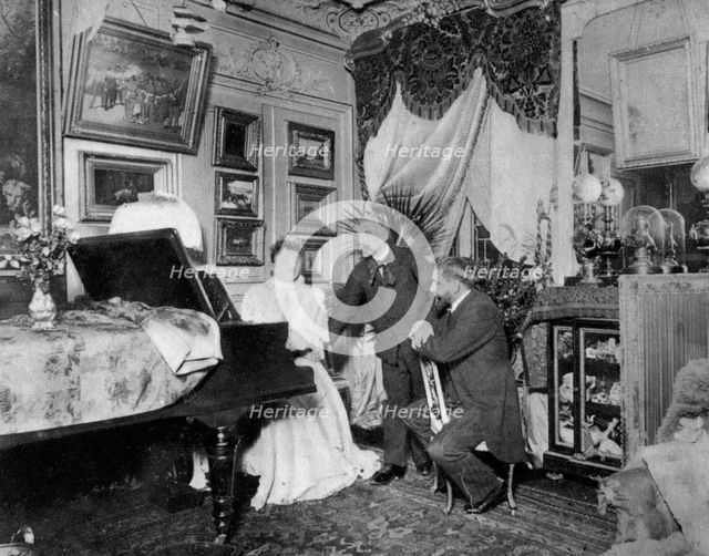 Stephane Mallarme, French poet and critic, c1890s. Artist: Unknown