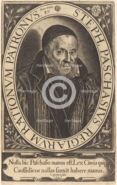Stephanus Paschinus, 1617. Creator: Leonard Gaultier.