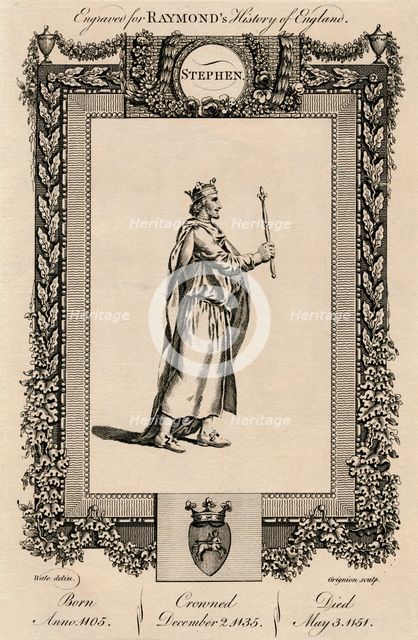 'Stephen', (1092-1154), c1787.  Artist: Unknown.