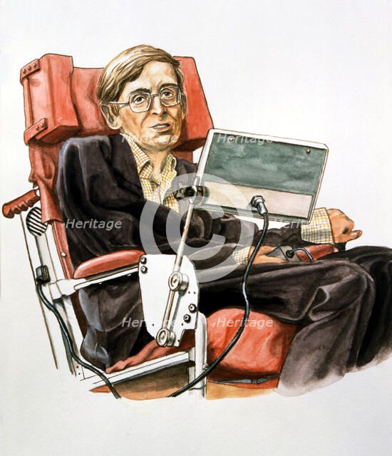 Stephen William Hawking (b.1942), British theoretical physicist. Artist: Unknown