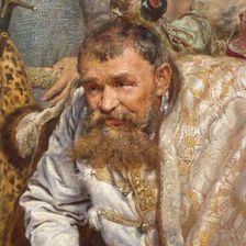 Stephen Báthory at Pskov. Detail: Grigory Nashchokin