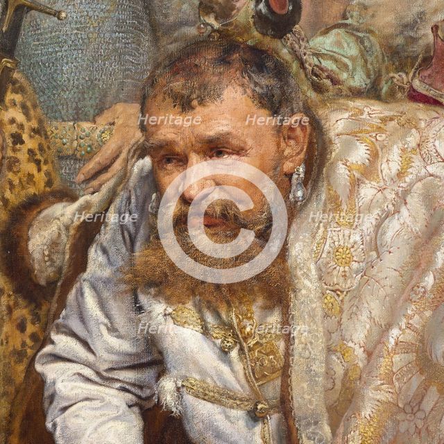 Stephen Báthory at Pskov. Detail: Grigory Nashchokin.