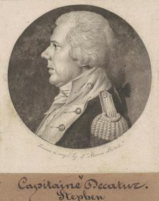 Stephen Decatur, Sr., 1802. Creator: Charles Balthazar Julien Févret de Saint-Mémin