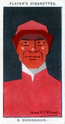 Stephen Donoghue, Jockey and trainer, 1926.Artist: Alick P F Ritchie