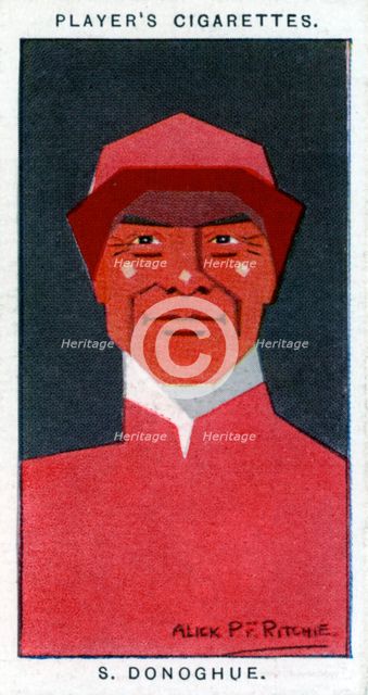Stephen Donoghue, Jockey and trainer, 1926.Artist: Alick P F Ritchie