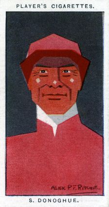 Stephen Donoghue, Jockey and trainer, 1926.Artist: Alick P F Ritchie