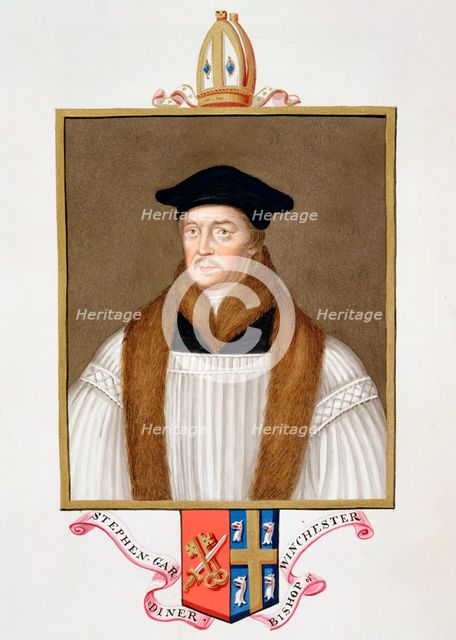 Stephen Gardiner, 16th century Bishop of Winchester, (1825). Creator: Sarah, Countess of Essex.
