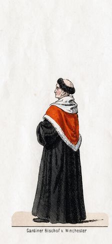 Stephen Gardiner, costume design for Shakespeare's play, Henry VIII, 19th century