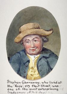 Stephen Garraway, tradesman of Fleet Street, London, c1780. Artist: Anon