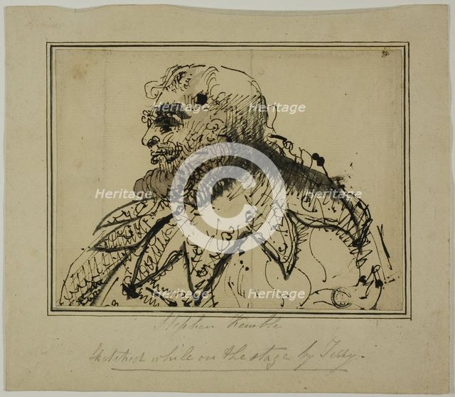 Stephen Kemble on the Stage, n.d. Creator: Daniel Terry.