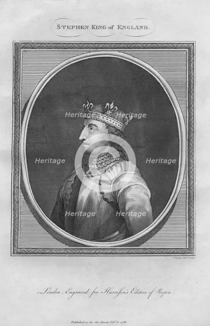 Stephen, King of England, 1788.  Artist: Anon.