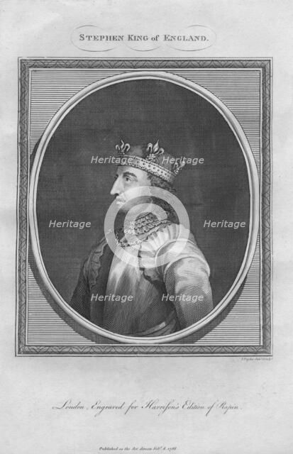 Stephen, King of England, 1788.  Artist: Anon.