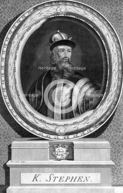 Stephen, King of England. Artist: Smith