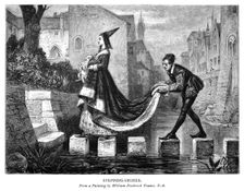Stepping Stones c19th century.Artist: George Butterworth