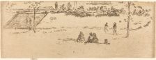 Steps, Gray's Inn, c. 1886/1888. Creator: James Abbott McNeill Whistler