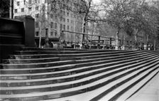 Steps on the Victoria Embankment, Westminster, London, c1945-c1965. Artist: SW Rawlings