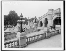 Steps of the Capitol, Albany, N.Y., between 1900 and 1906. Creator: Unknown