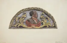 Stern Board from Ship "John Penrose", c. 1939. Creator: Mary E Humes