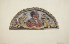 Stern Board from Ship "John Penrose", c. 1939. Creator: Mary E Humes