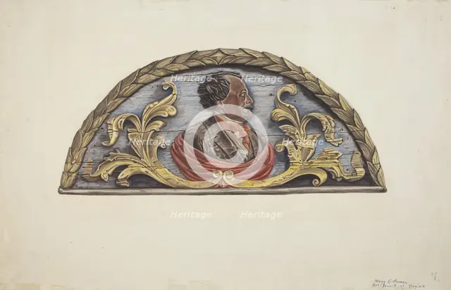 Stern Board from Ship "John Penrose", c. 1939. Creator: Mary E Humes.