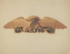 Stern Decoration, c. 1937. Creator: Jerome Hoxie