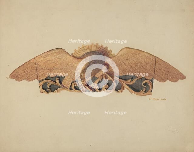 Stern Decoration, c. 1937. Creator: Jerome Hoxie.